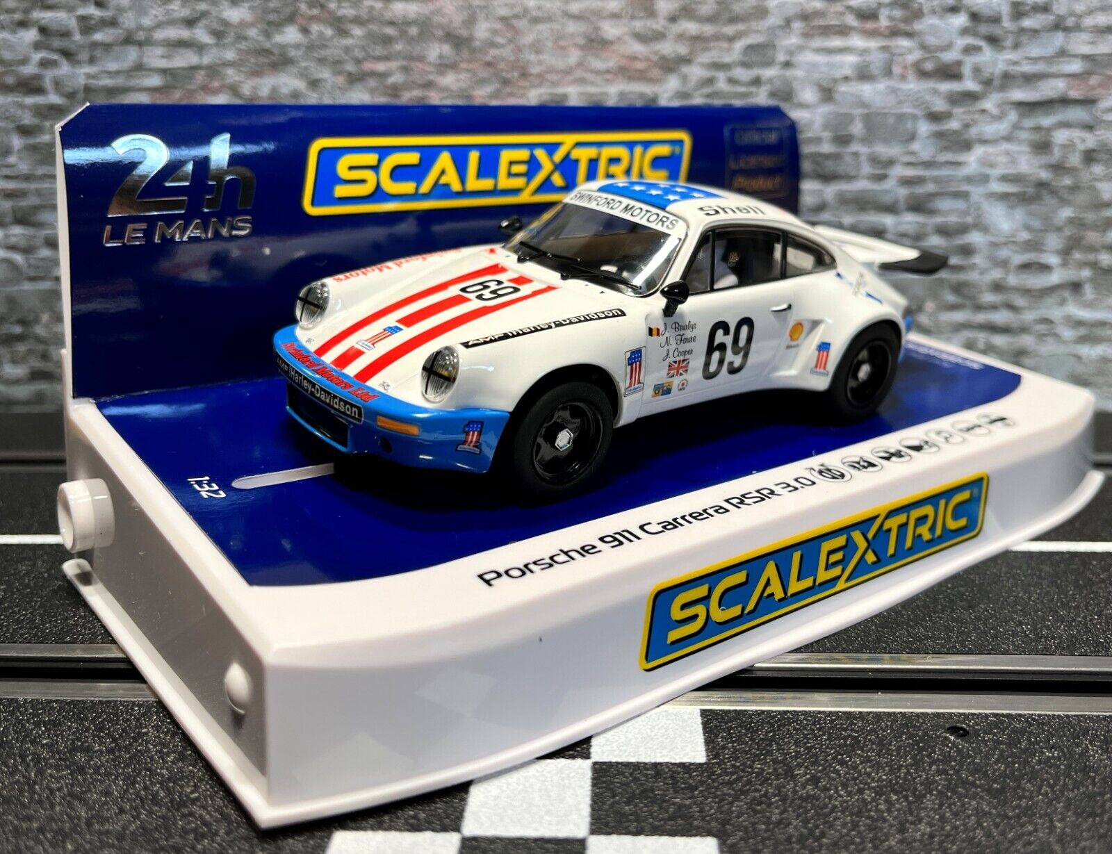 1/32 Scalextric Porsche 911 Carrera RSR 3.0 - 6o LeMans 1975 C4351