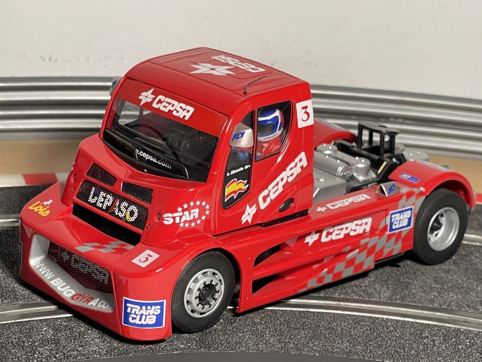68-Scalextric FLY GB Track Camion BUGGYRA MK002/B #3 Jarama FIA ETRC 03 Albacete