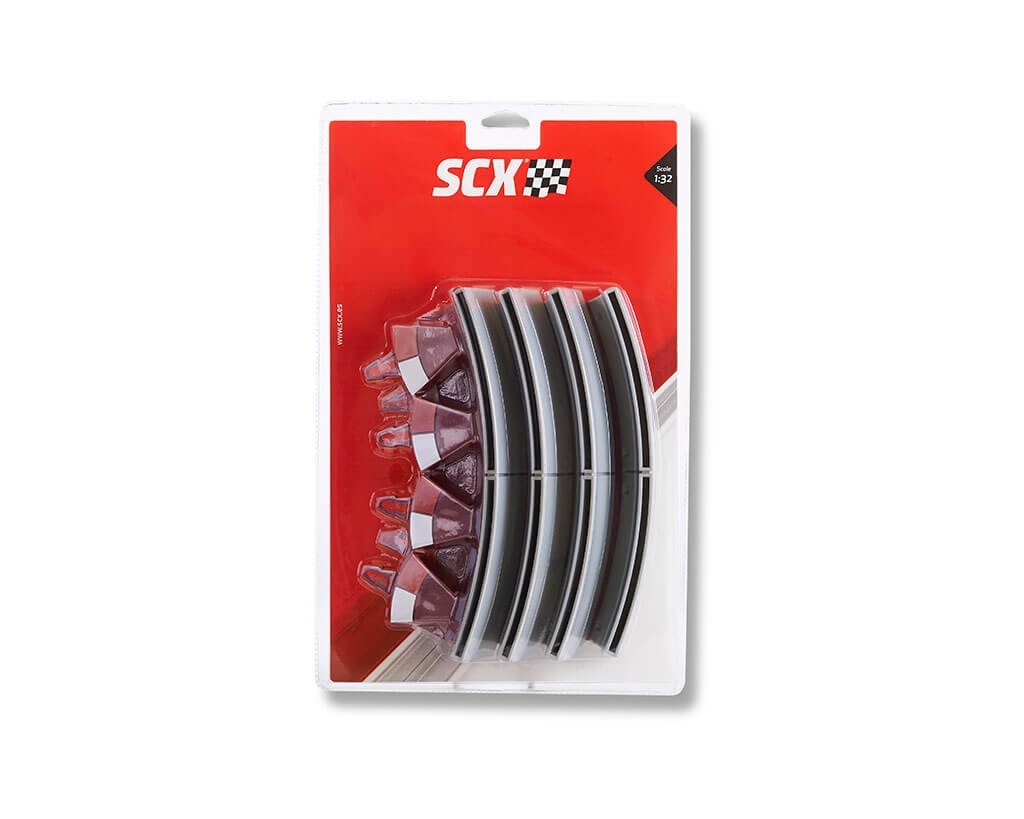 Bordes Interior y Exterior para Curva Interior Scalextric R1 1/32 Original 4+4