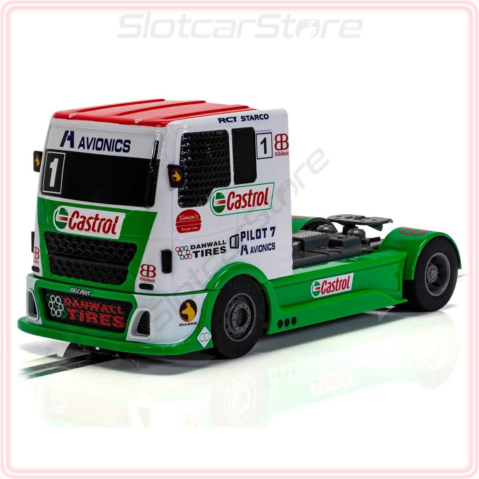 Camión Scalextric C4156 ""Team Racing Castrol No.1" 1:32 camión tragamonedas automático DPR SR