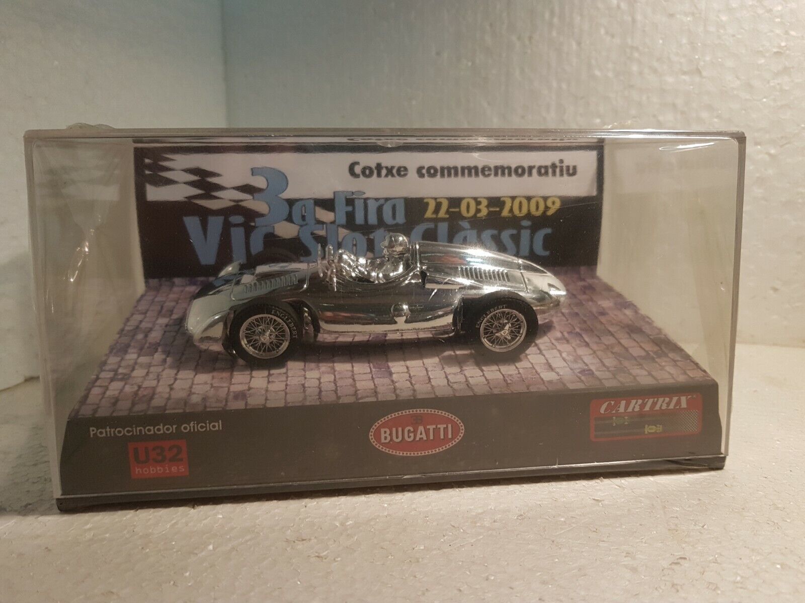 CARTRIX 0014 BUGATTI T251 1956 CHROME 3a FIRA VIC SLOT CLASSIC 200 UNITS LTED ED