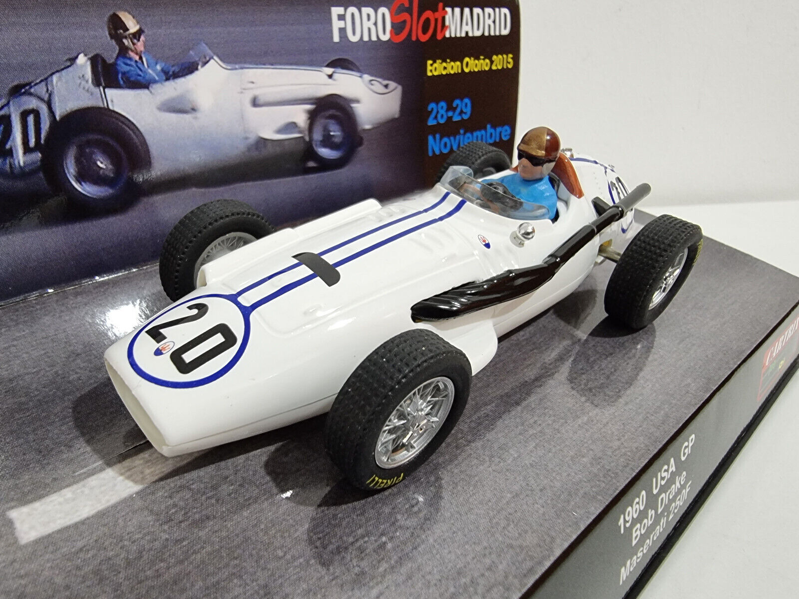Cartrix 0038 Maserati 250F #20 Bob Drake EE. UU. GP edición especial Foroslot #NUEVO