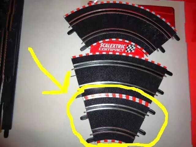 ¿Cuantas CURVAS 45º INTERIORES Scalextric COMPACT necesitas? 1/43