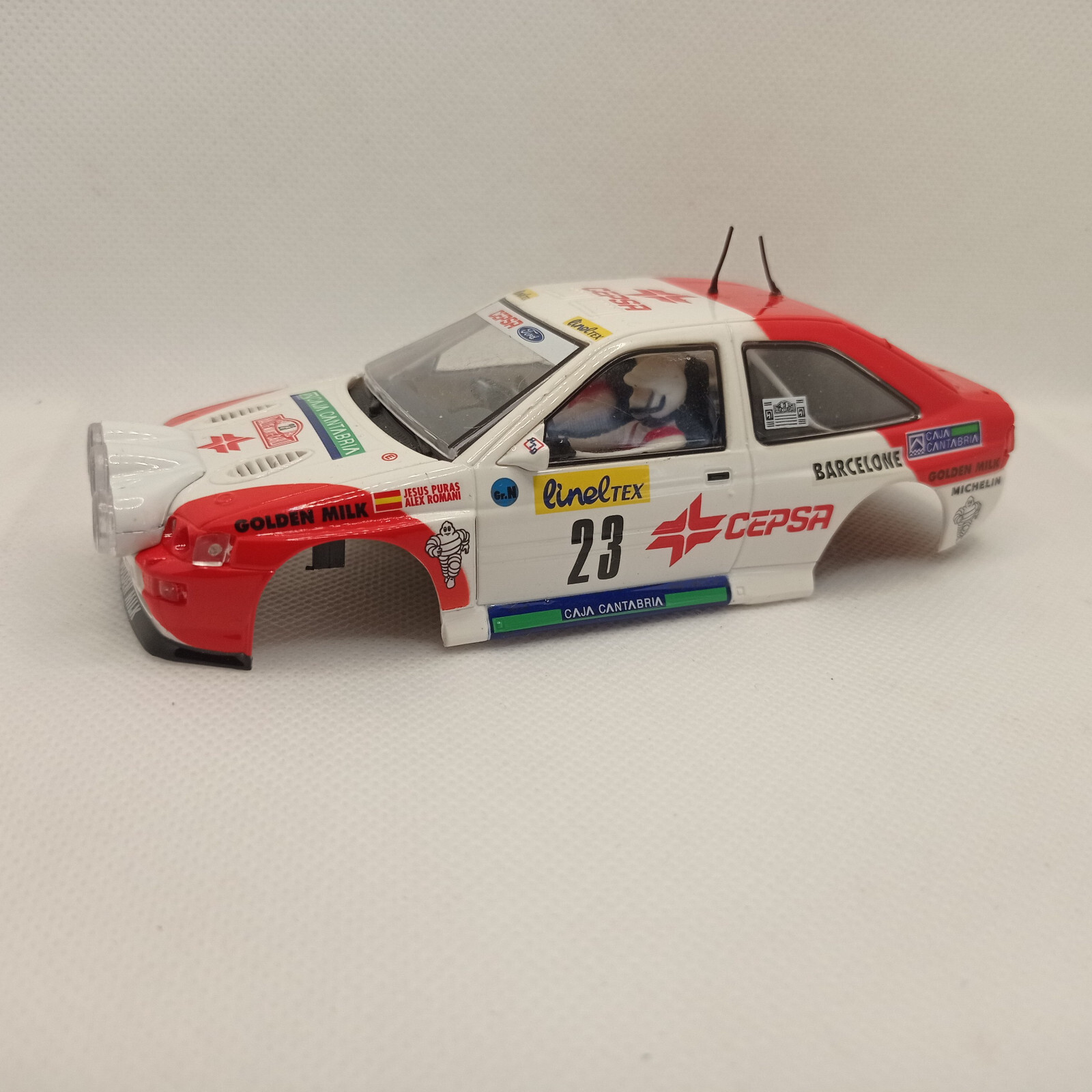 Despiece Coche Scalextric Ford Escort Cosworth Jesus Puras Slot 1/32 por pieza