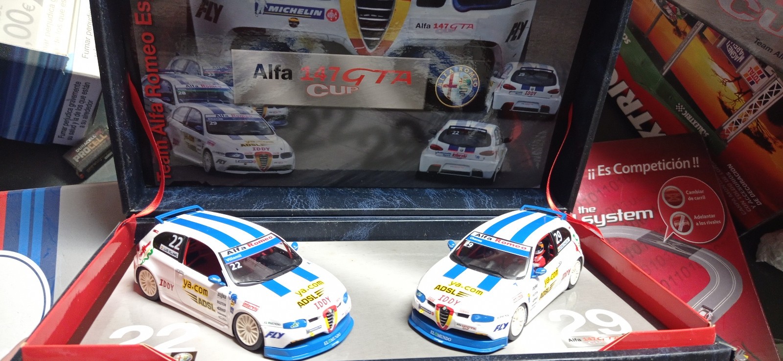 Fly Slot Car Team Alfa Romeo 147 GTA Cup Pack 1/32 slc32 Descatalogado Team 8