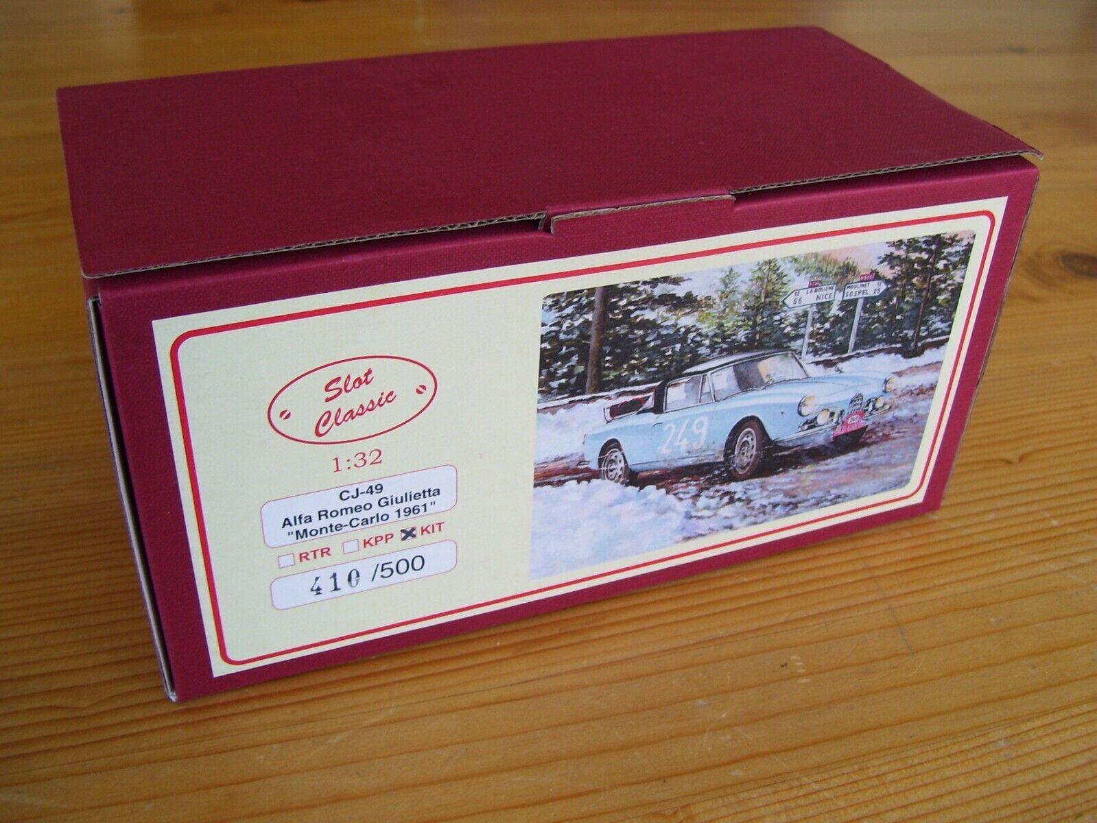 "KIT CLÁSICO CJ-49 Alfa Romeo ""Giulietta Spider Monte Carlo"" VERSIÓN RARA!