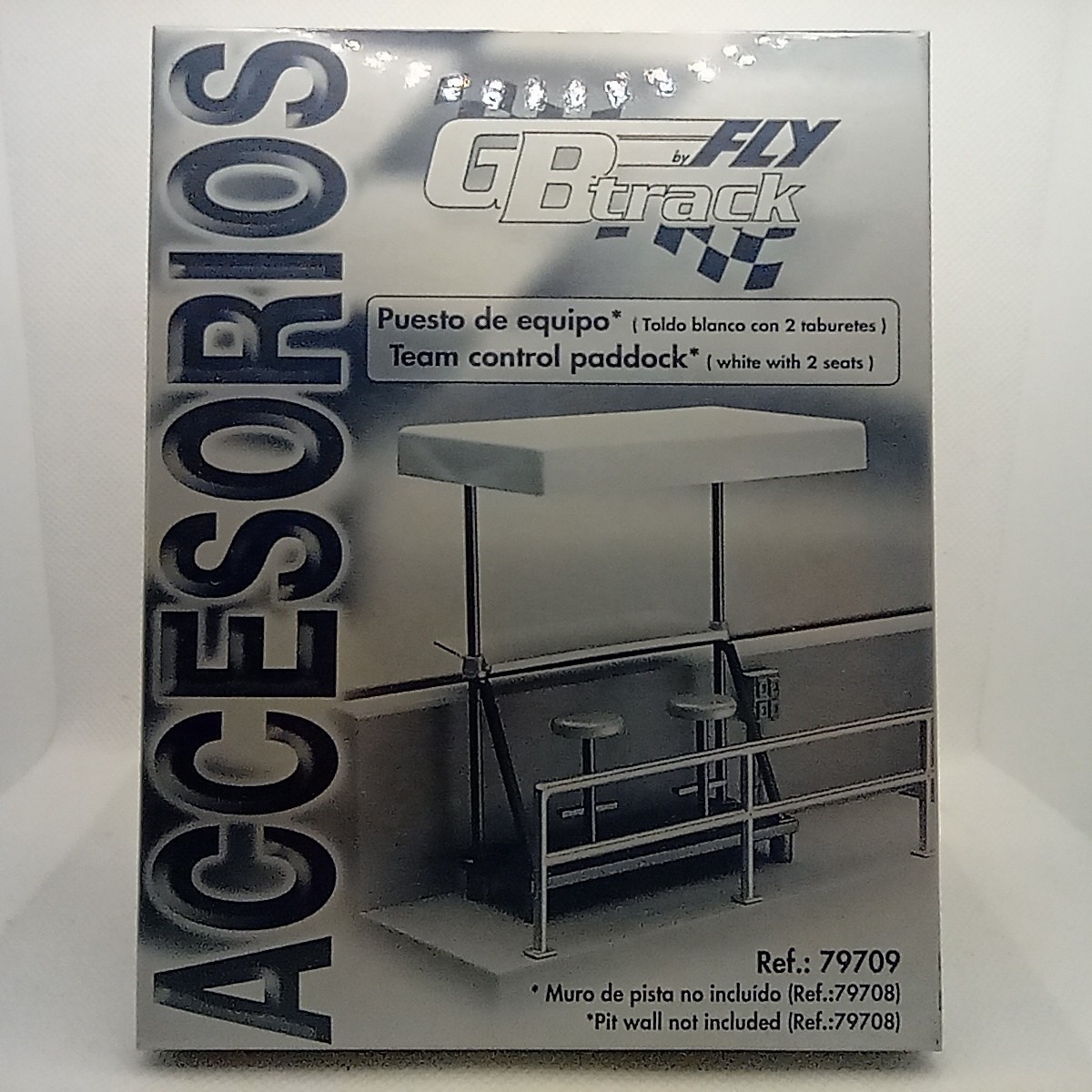 Puesto de equipo Toldo blanco Paddock 1/32 Fly Decoracion Circuito Scalextric