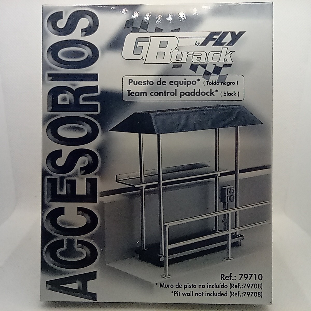 Puesto de equipo Toldo Negro Paddock 1/32 Fly Decoracion Circuito Scalextric