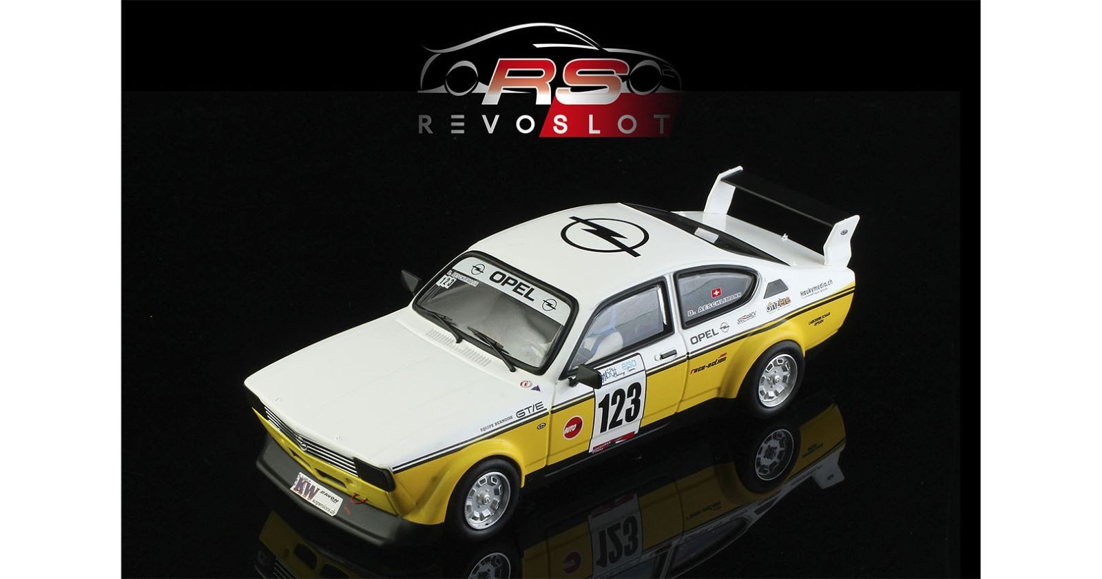 RevoSlot 0316 Opel Kadett GT/E C Coupe "# 123 - Opel - Aeschlimann" nuevo/embalaje original