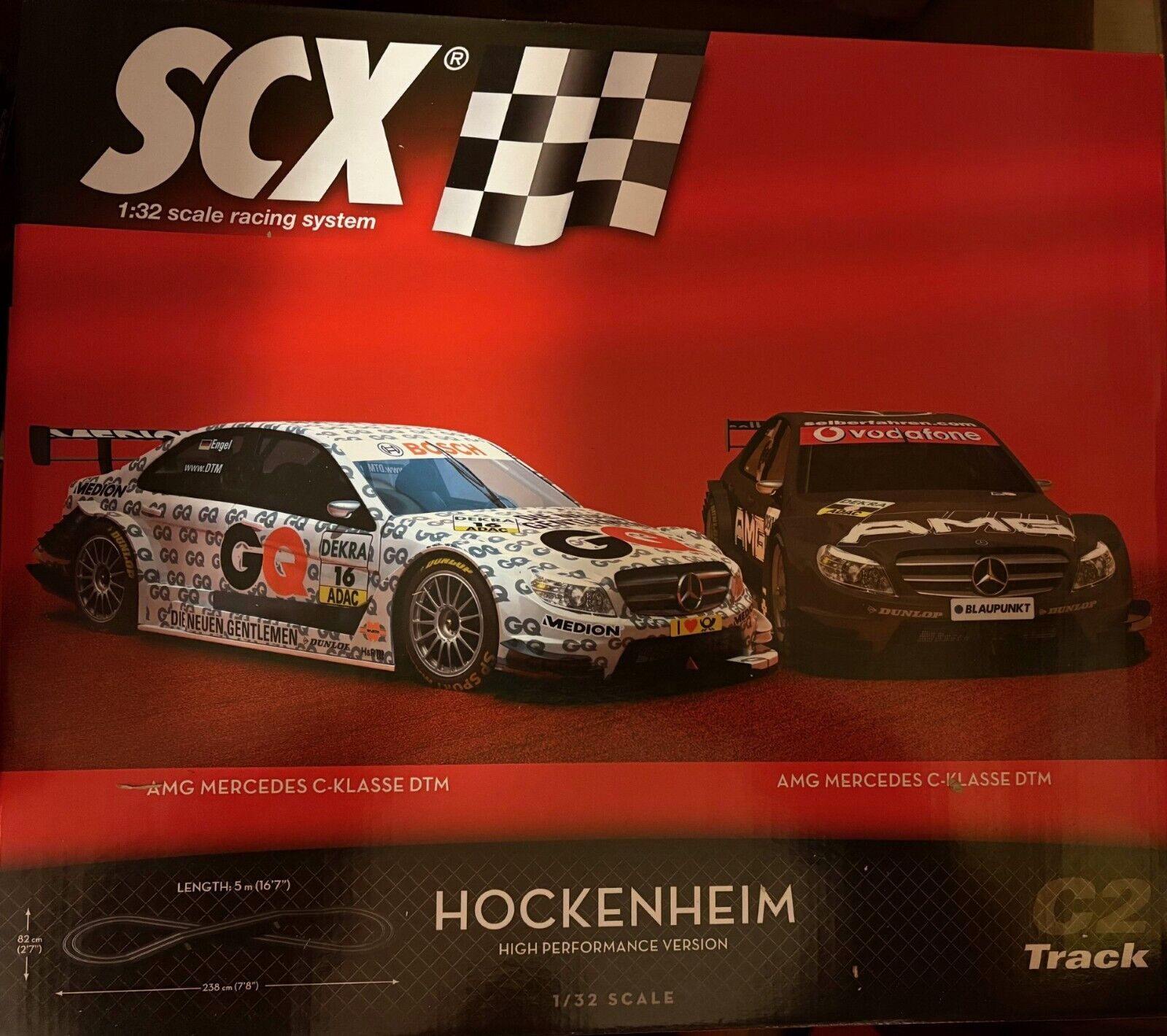 Scalextric 81240 CIRCUITO C2 DTM HOCKENHEIM PRECINTADO COCHES EXCLUSIVOS