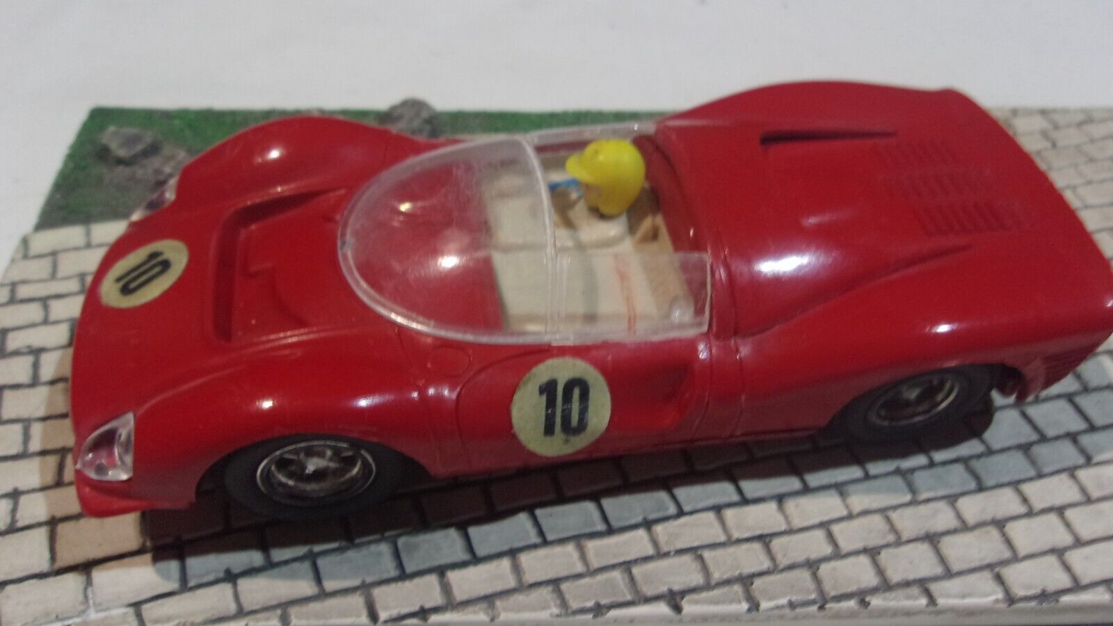 SCALEXTRIC EXIN FERRARI GT330 ROJO COMPLETO Y FUNCIONANDO
