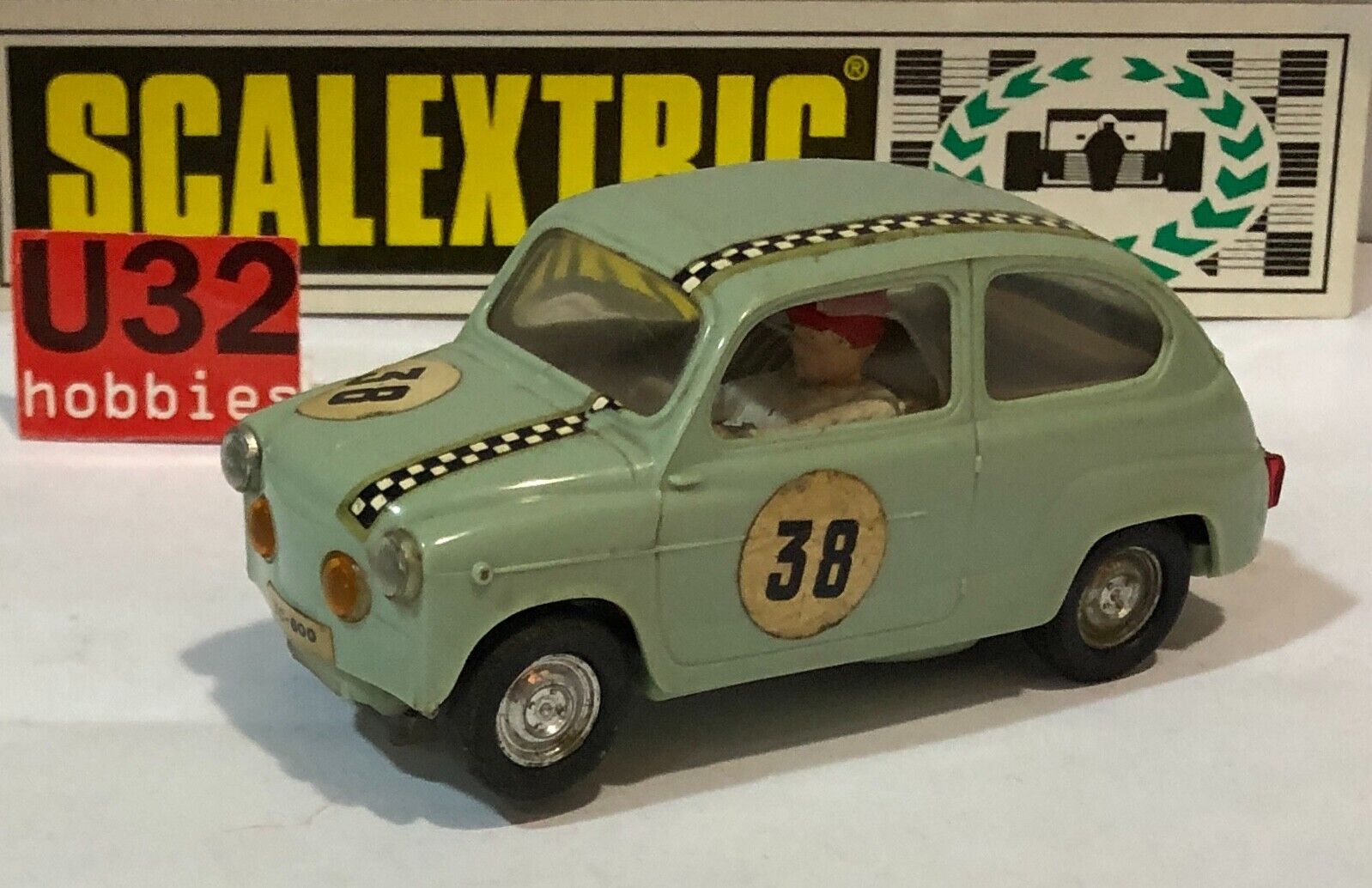 SCALEXTRIC EXIN TC600 SEAT 600 #38 VERDE CHASIS VERDE PRIMERA SERIE