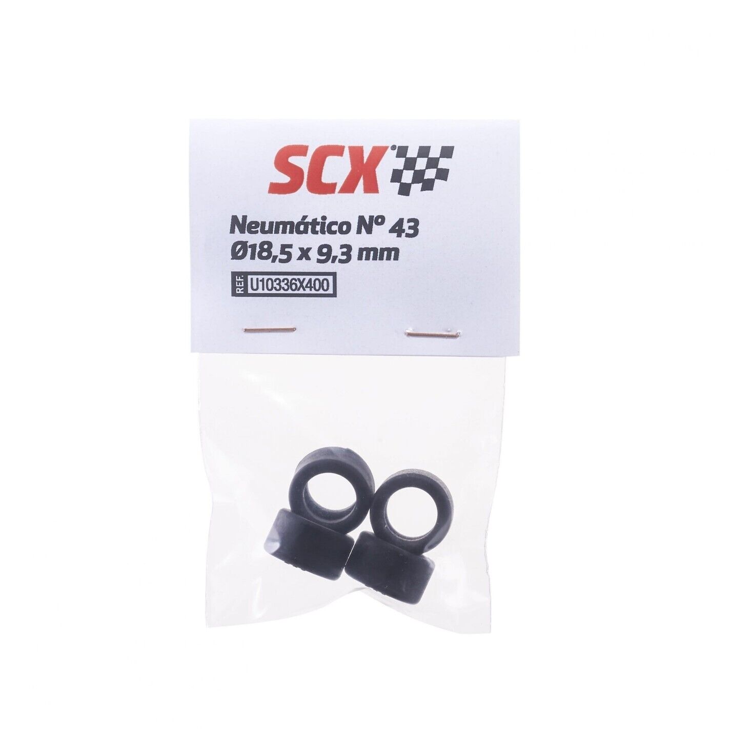 SCALEXTRIC NEUMATICO Nº 43 PACK X 4 UNIDADES AUDI GT3 Ø18,5 x 9,3 SCX U10336X400