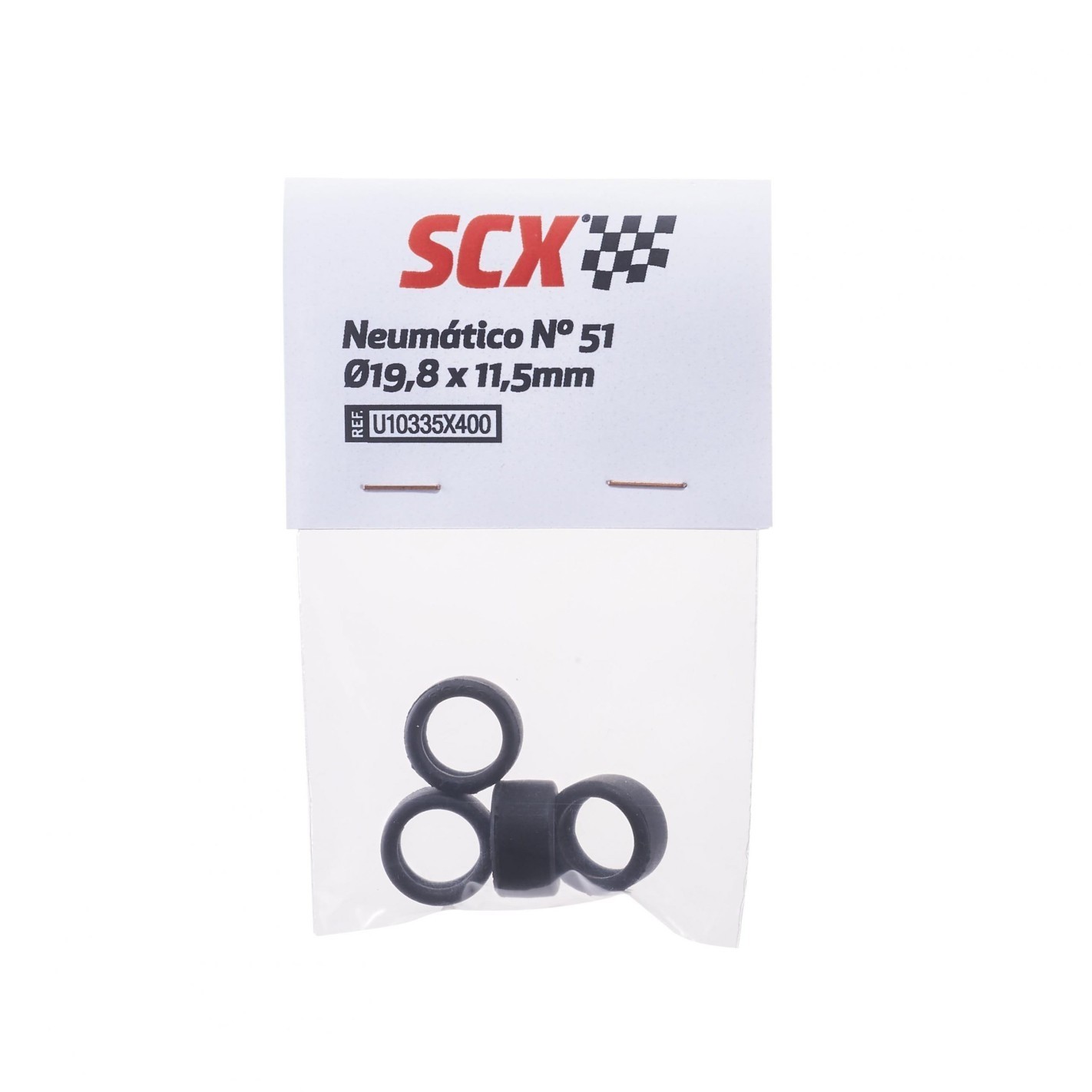 SCALEXTRIC NEUMATICO Nº 51 PACK 4 MERCEDES/AUDI GT3 Ø19,8 x 11.5 CX U10335X400