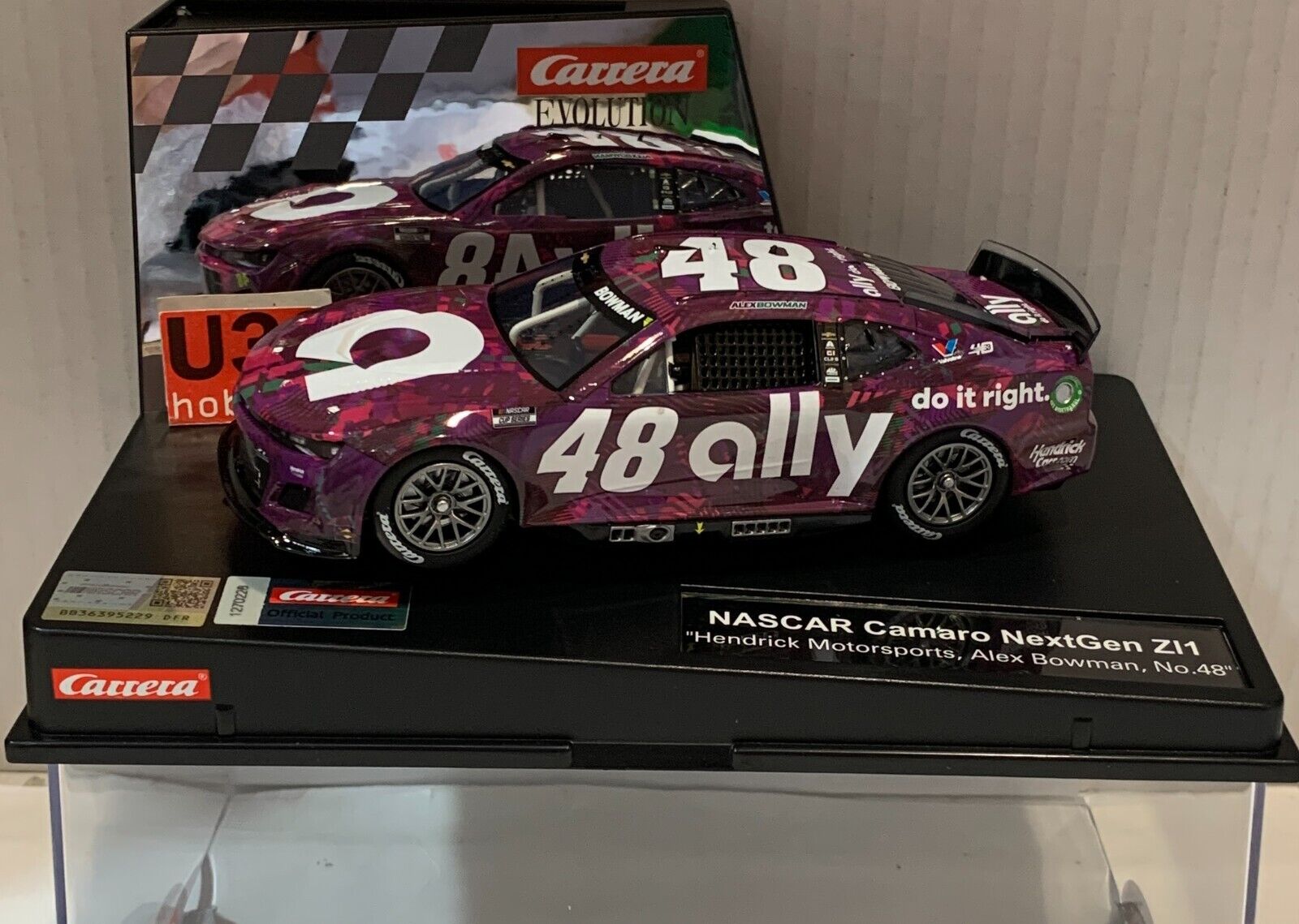 SLOT CAR CARRERA EVOLUTION 27768 NASCAR CAMARO NEXTGEN ZI1 #48 ALEX BOWMAN