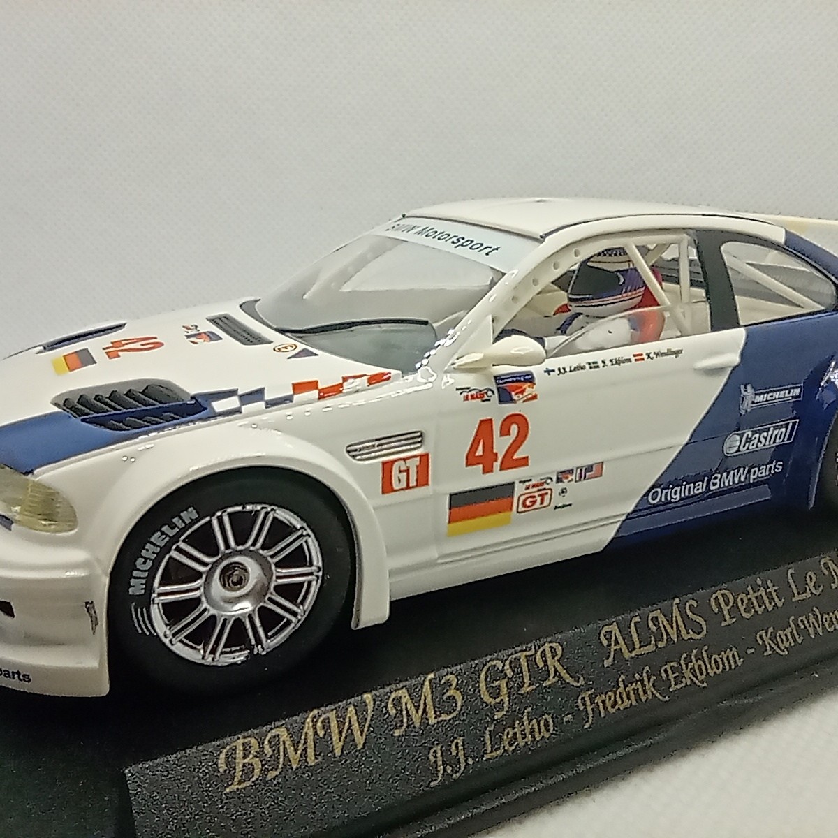 Slot Car Fly Car Model BMW M3 GTR #42 Petit Le Mans 2001 1/32 Mint Boxed 88001