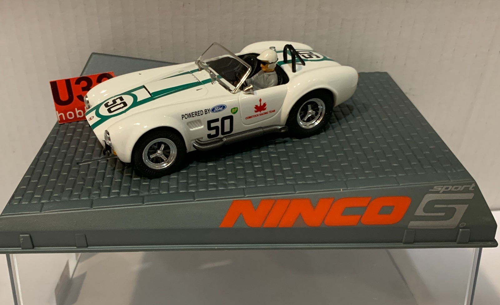 SLOT CAR NINCO 50585 AC COBRA #50 BP COMSTOCK RACING TEAM