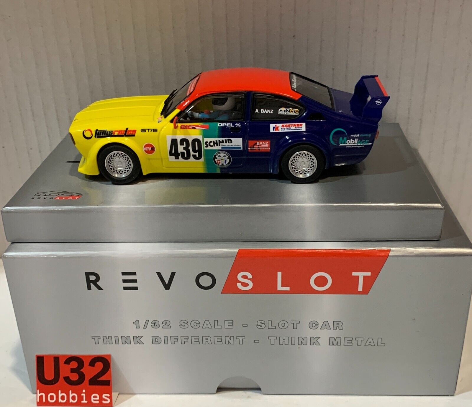 SLOT CAR REVOSLOT RS-0255 OPEL KADETT GT/E #439 2016 ARMIN BANZ