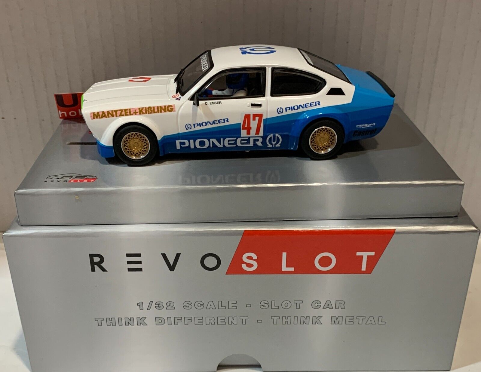 SLOT CAR REVOSLOT RS-0257 OPEL KADETT GT/E #47 PIONEER DRM ZOLDER 1981 C.ESSER
