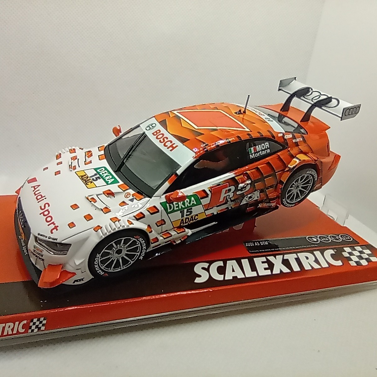 Slot Car Scalextric SCX Audi A5 DTM #15 Mortara A10190 Compatible 1/32