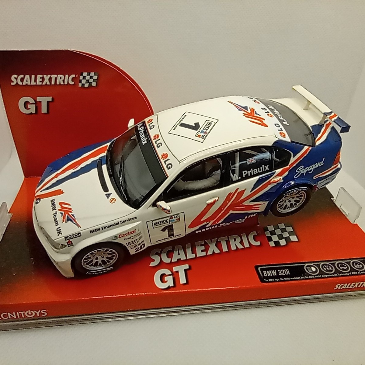 Slot Car Scalextric SCX BMWi 320 #1 UK Priaulx Compatible 1/32 6312