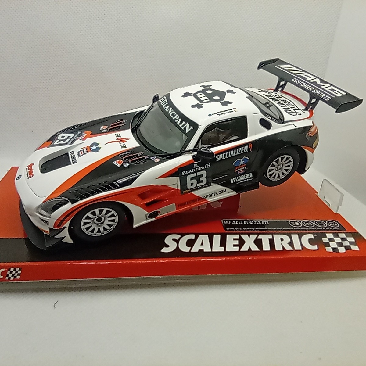 Slot Car Scalextric SCX Mercedes SLS GT3 #63 A10202 Compatible 1/32