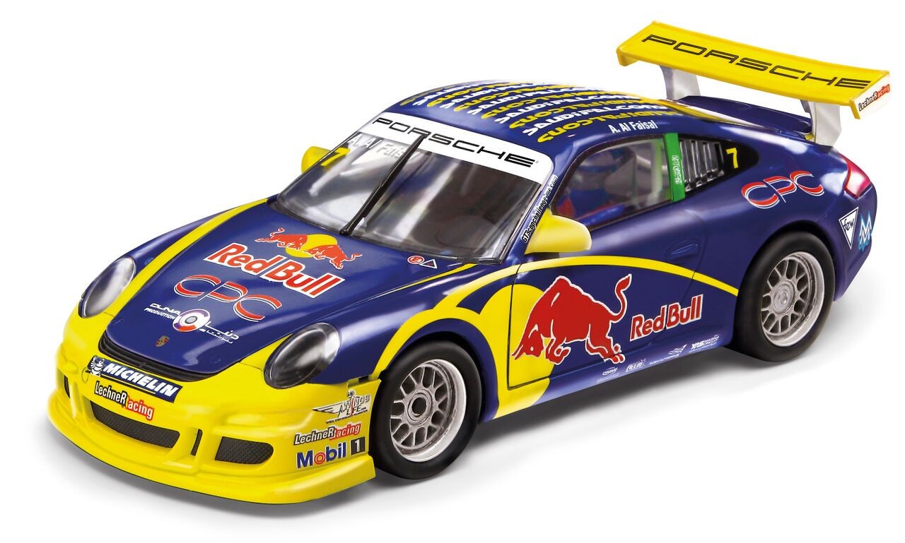 Slot Car Scalextric SCX Porsche 911 GT3 #7 Red Bull Blanco A10119 1/32 slc32