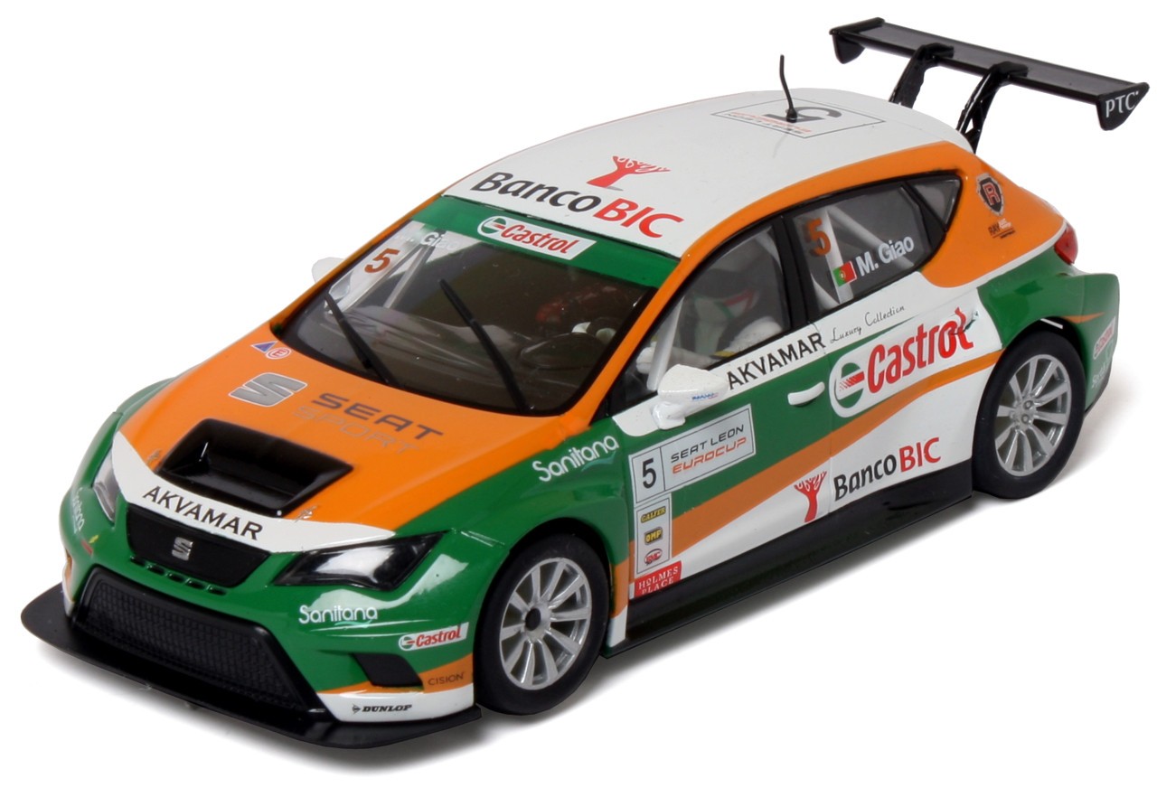 Slot Car Scalextric SCX Seat Leon Castrol #5 1/32 M. Giao Descatalogado slc32