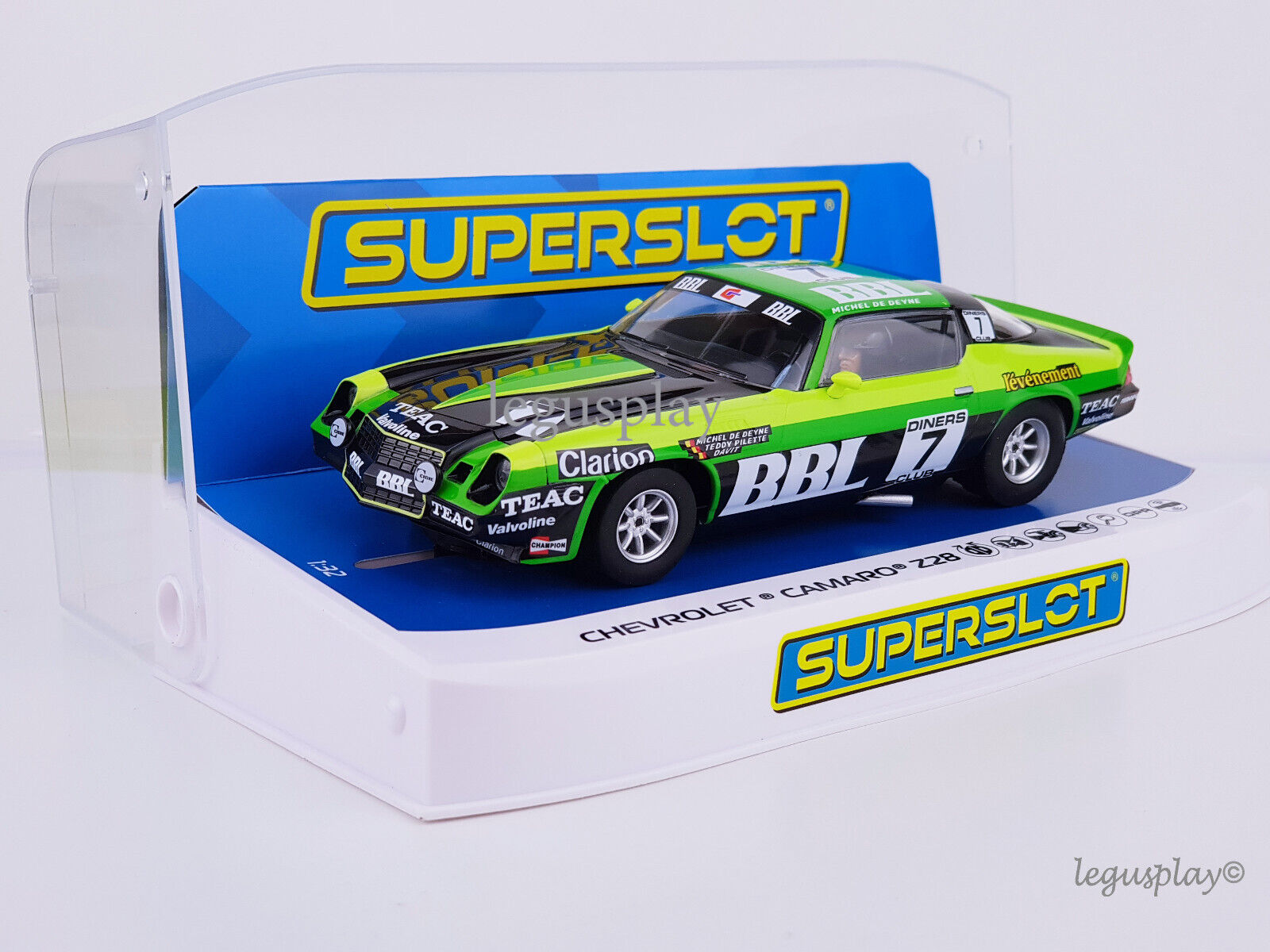 Slot car Scalextric Superslot H4358 Chevrolet Camaro Z28 - Spa 24hrs 1981
