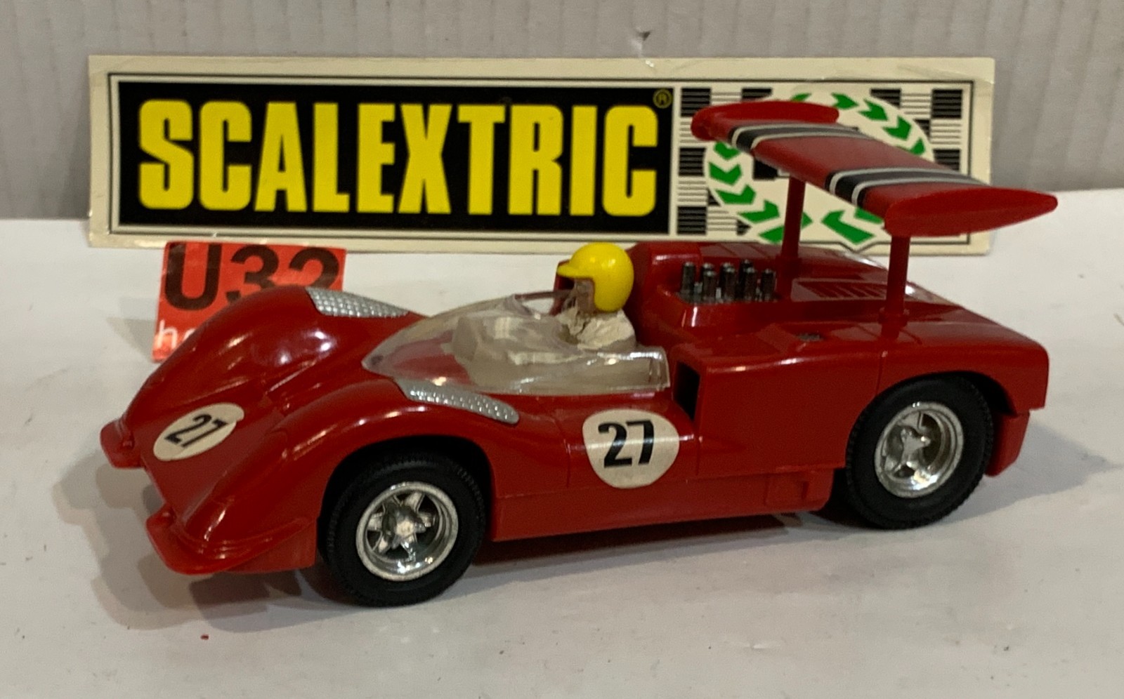SLOT CAR SCX SCALEXTRIC EXIN C-40 CHAPARRAL GT #27 RACE TUNED ROJO