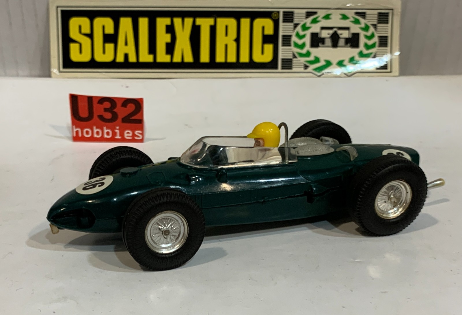 SLOT CAR SCX SCALEXTRIC EXIN C62 FERRARI 156 #36 VERDE GUIA FIJA