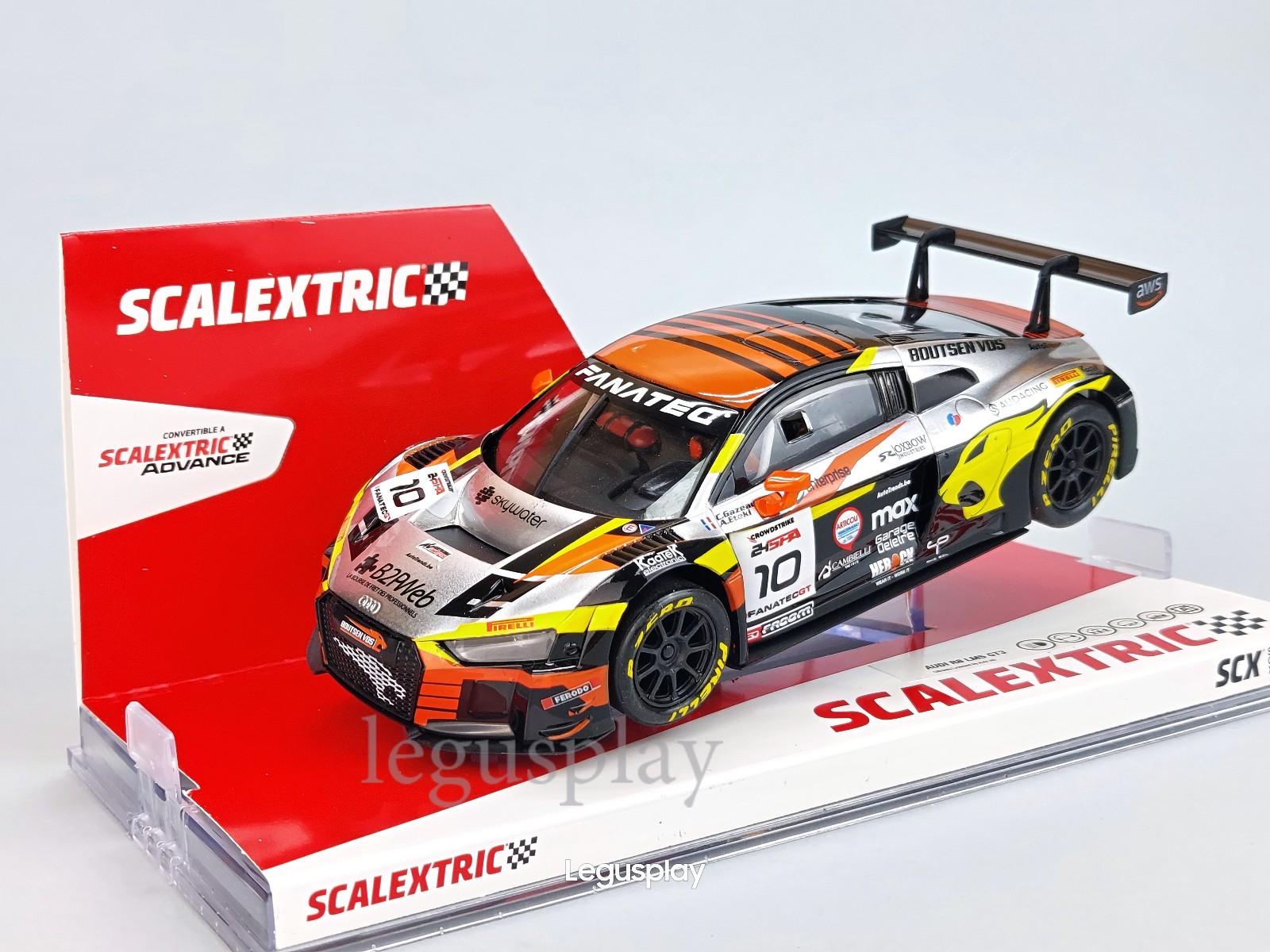 Slot car SCX Scalextric U10533S300 Audi R8 LMS GT3 Marc VDS