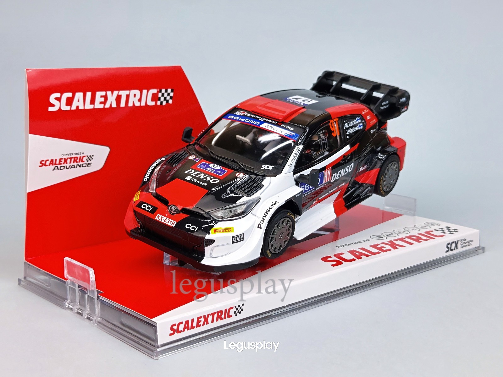 Slot car SCX Scalextric U10555S300 Toyota Yaris WRC - Latvala Finland '23