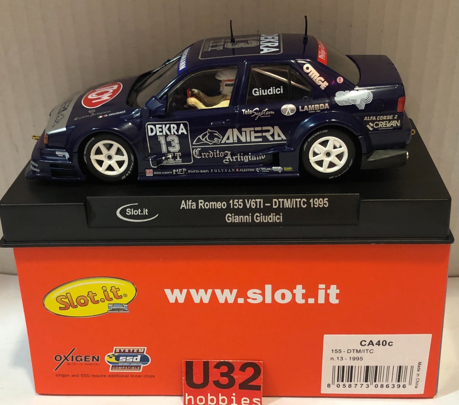 SLOT CAR SLOT.IT CA40C ALFA ROMEO 155 V6TI #13 DTM/ITC 1995 GIANNI GIUDICI
