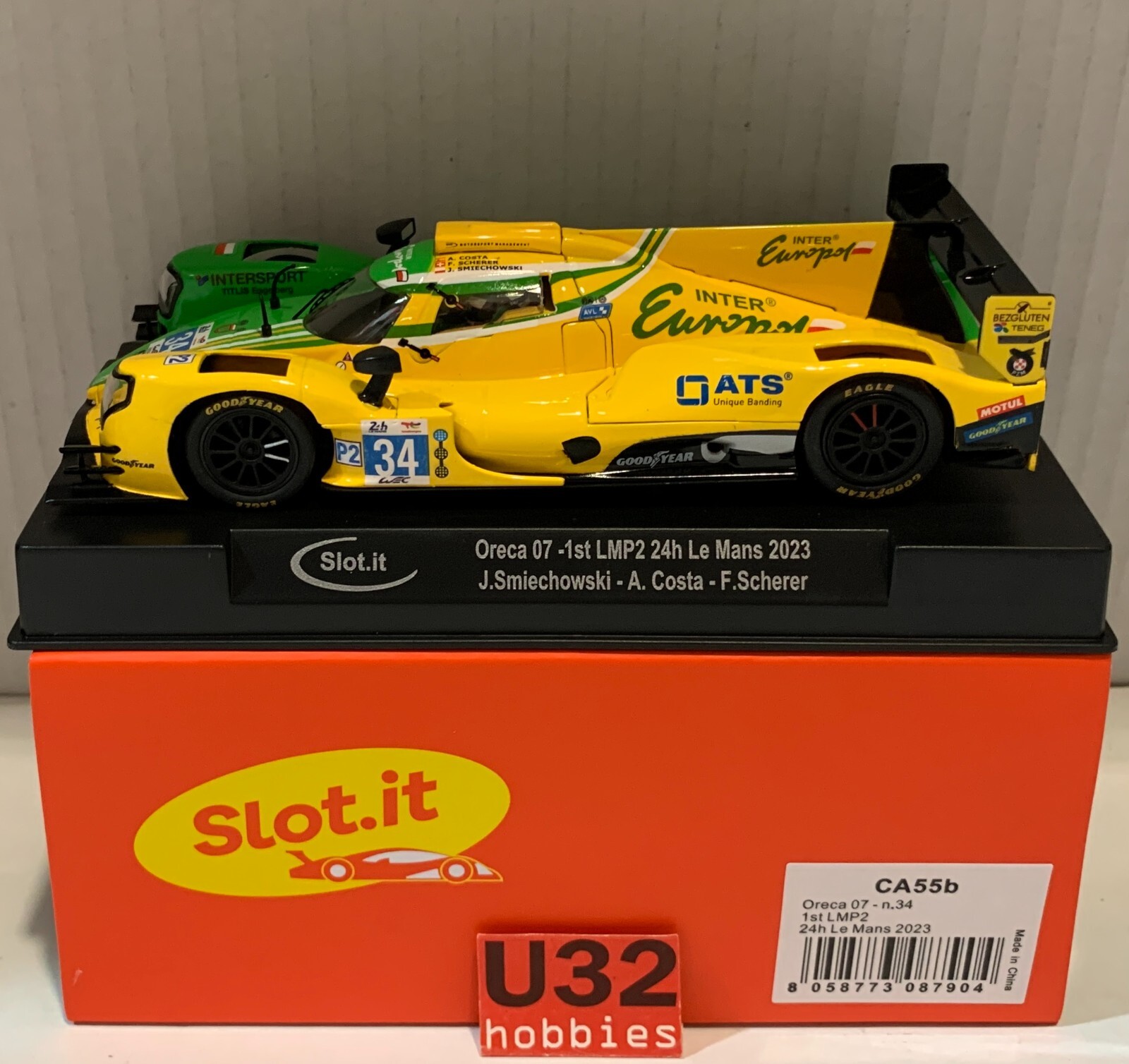 SLOT CAR SLOT.IT CA55B ORECA 07 #34 1º LMP2 24H.LE MANS 2023 SMIECHOWSKI-COSTA