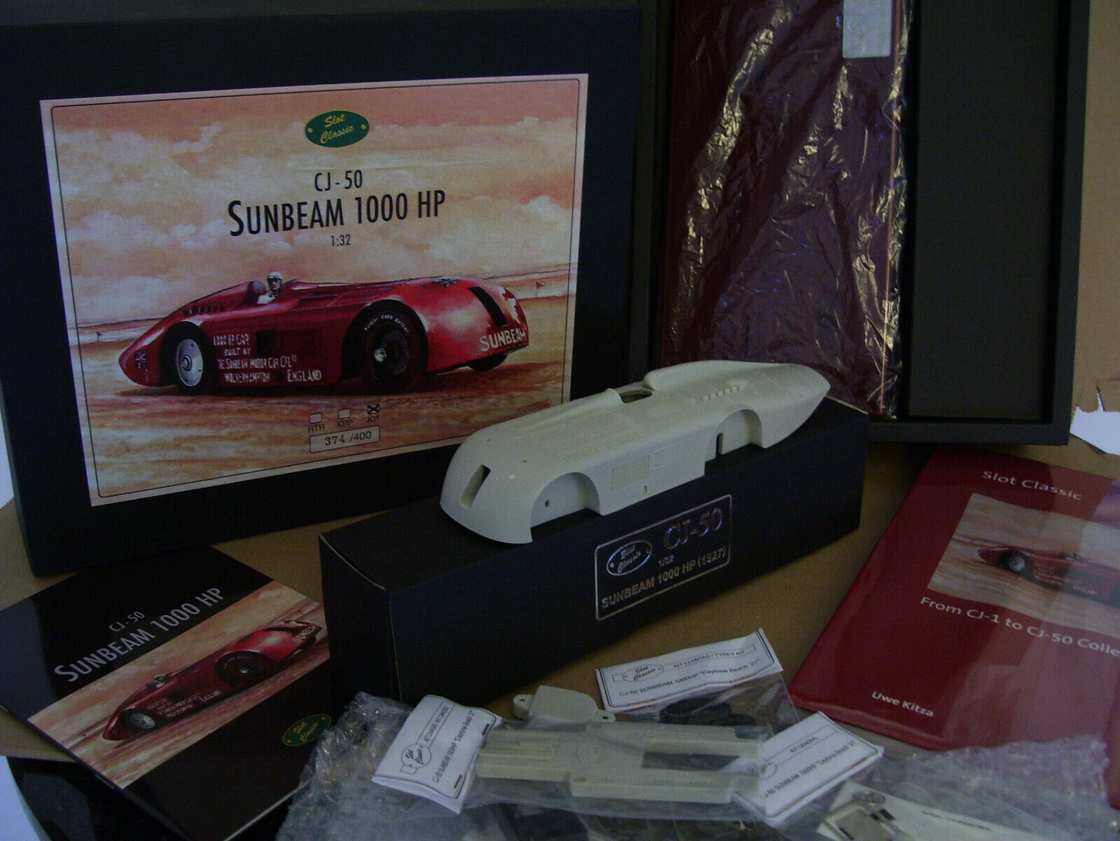 SLOT CLASSIC CJ-50 Sunbeam ""1000 HP"" con zócalo y kit de libro VERSIÓN, ¡RARO!